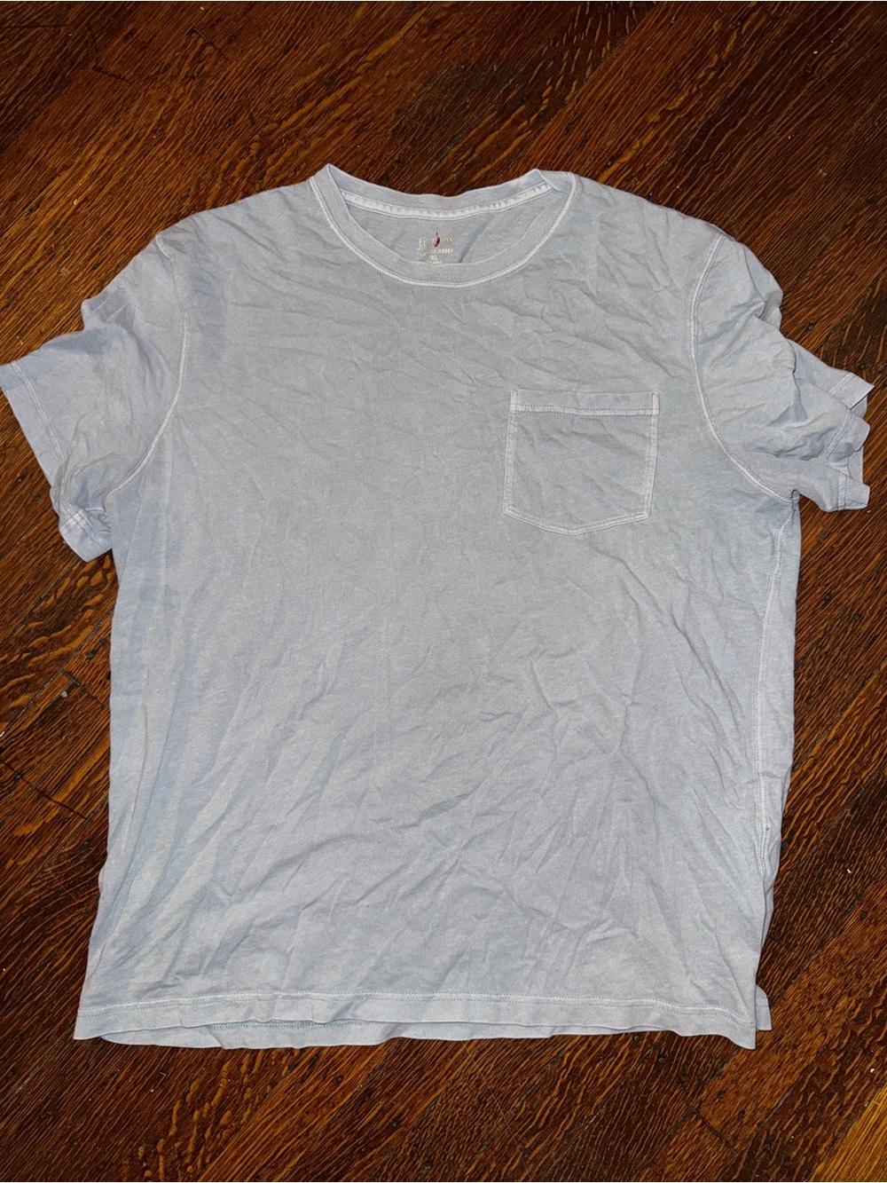 J. Crew Light Blue Short-Sleeve Pocket Tee